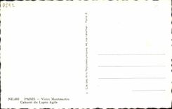 MODERN CARD Paris Montmartre Cabaret of Nimble Rabbit