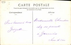 POSTAL Comique funcionado Dumenil de la VENDIMIA