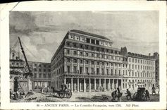 CPA Ancien Paris La Comedie Francaise vers 1785
