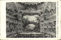 CPA Ancien Paris La salle de la Comedie Francaise vers 1785