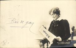 VINTAGE POSTCARD Mrs. Jeanne Raunay Operated Comic the French