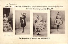 CPA La cantatrice Marie Crauss Jeanine Delmy Jeanine et Jeanette