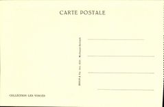 El túnel de la POSTAL de la VENDIMIA de la roca del diablo entra en Schlucht y Gerardmer