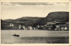 VINTAGE POSTCARD Border Free Swiss Lake De Chaillexon