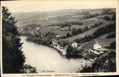 CPA Frontiere Franco Suisse Chaillexon Entree Des Bassins