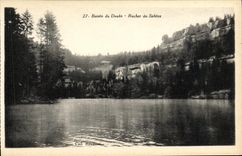 VINTAGE POSTCARD Basin Of Doubs Rock Of the Sphinx