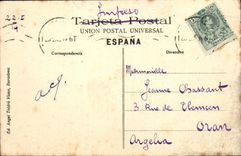 POSTAL Barcelona Vista Panoramica Noroeste de la VENDIMIA