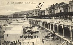 VINTAGE POSTCARD San Sebastian Hotel of Concha
