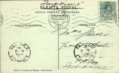 Hotel de San Sebastian de la POSTAL de la VENDIMIA del Concha