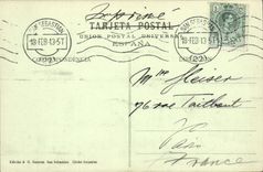 POSTAL San Sebastian Palacio de Miramar de la VENDIMIA