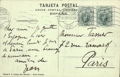El EL general del desde de San Sebastian Vista de la POSTAL de la VENDIMIA monta lgueldo
