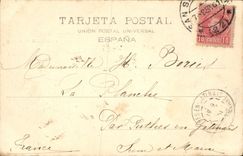 POSTAL San Sebastian Caseta de la VENDIMIA verdadero