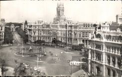 VINTAGE POSTCARD Madrid Places of Cybele and the Post office
