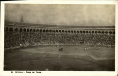 VINTAGE POSTCARD Sevilla Plaza de Toros Bullfight