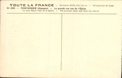 CPA Fontarabie La Grande rue de l'Eglise