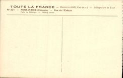 Calle de Fontarabie de la POSTAL de la VENDIMIA del obispo