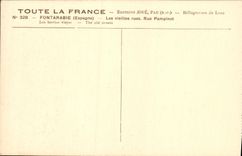 CPA Fontarabie Les Vieilles rues Rue Pampinot