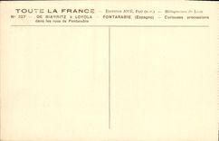 CPA Fontarabie Curieuses Processions dans les rues de Fontarabie