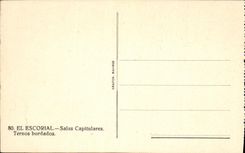 El EL Escorial de la POSTAL de la VENDIMIA saló los bordados de Capitulares Ternos