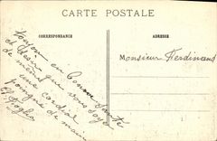 VINTAGE POSTCARD the Great War Battles of Yser Ruines of the Militaria church