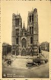 CPA Bruxelles Eglise Sainte Gudule 