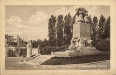 Tumba de Bruselas de la POSTAL de la VENDIMIA del francés Militaria del lnconnu del soldado