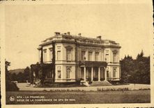 VINTAGE POSTCARD Spa Fraineuse Sits of the Conference of Spa in 1920