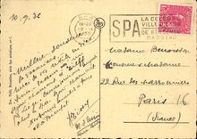 CPA Spa La Fraineuse Siege de la Conference de Spa en 1920