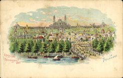 VINTAGE POSTCARD World Fair 1900 Paris Trocadero