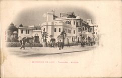 VINTAGE POSTCARD Fair of 1900 Paris Trocadero Algeria
