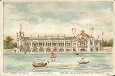 CPA Exposition Universelle Palais de la Navigation de Commerce Charles Besnier