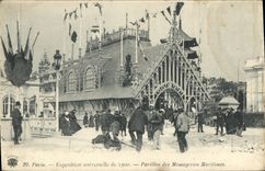 CPA Paris Exposition Universelle De 1900 Pavillon Des Messageries Maritimes