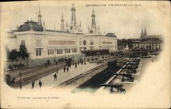 VINTAGE POSTCARD Paris World Fair 1900 Palates Of various Industries
