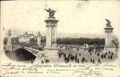CPA Exposition De 1900 Le Pont Alexandre III