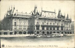 VINTAGE POSTCARD Paris World Fair of 1900 House of the town of bets