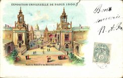 VINTAGE POSTCARD World Fair of bets 1900 Palates of furniture and various industries