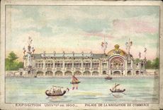 CPA Exposition Palais de la navigation de commerce