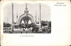 CPA Exposition Universelle Paris 1000 La Porte Monumentale