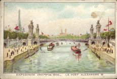 CPA Exposition Universelle De Le Pont alexandre III Tour Eiffel