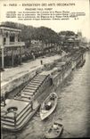 VINTAGE POSTCARD Paris Expostition Of decorative arts Barges Paul poiret