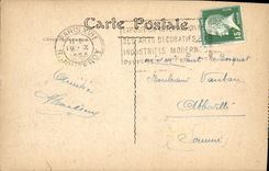 CPA Expostition Des arts decoratifs vue prise de la tour de champagne Tour Eiffel