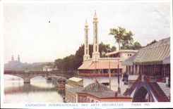 CPA Expostition Internationale des arts decoratifs Paris Panorama sur la Seine