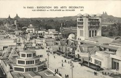 CPA Expostition Internationale des arts decoratifs Vue generale sur l'esplanade des invalides