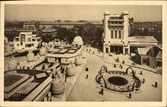 VINTAGE POSTCARD Paris Expostition of decorative arts Panoramic View place of the invalids