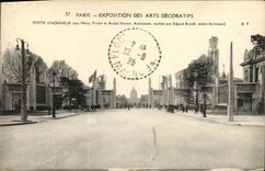 CPA Paris Exposition des arts decoratifs Porte d'honneur