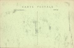 Exposición internacional de la POSTAL de la VENDIMIA de los artes decorativos París un jardín con el curso la reina