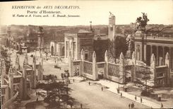 VINTAGE POSTCARD Exposition of decorative arts Carries honor