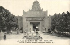 CPA Paris Exposition Des Arts Decoratifs pavillon de l'afrique francaise