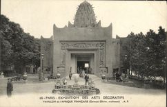 CPA Paris Exposition Des Arts Decoratifs pavillon de l'afrique francaise