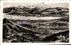 VINTAGE POSTCARD Lake Leman Panorama Taken of the collar of the sickle